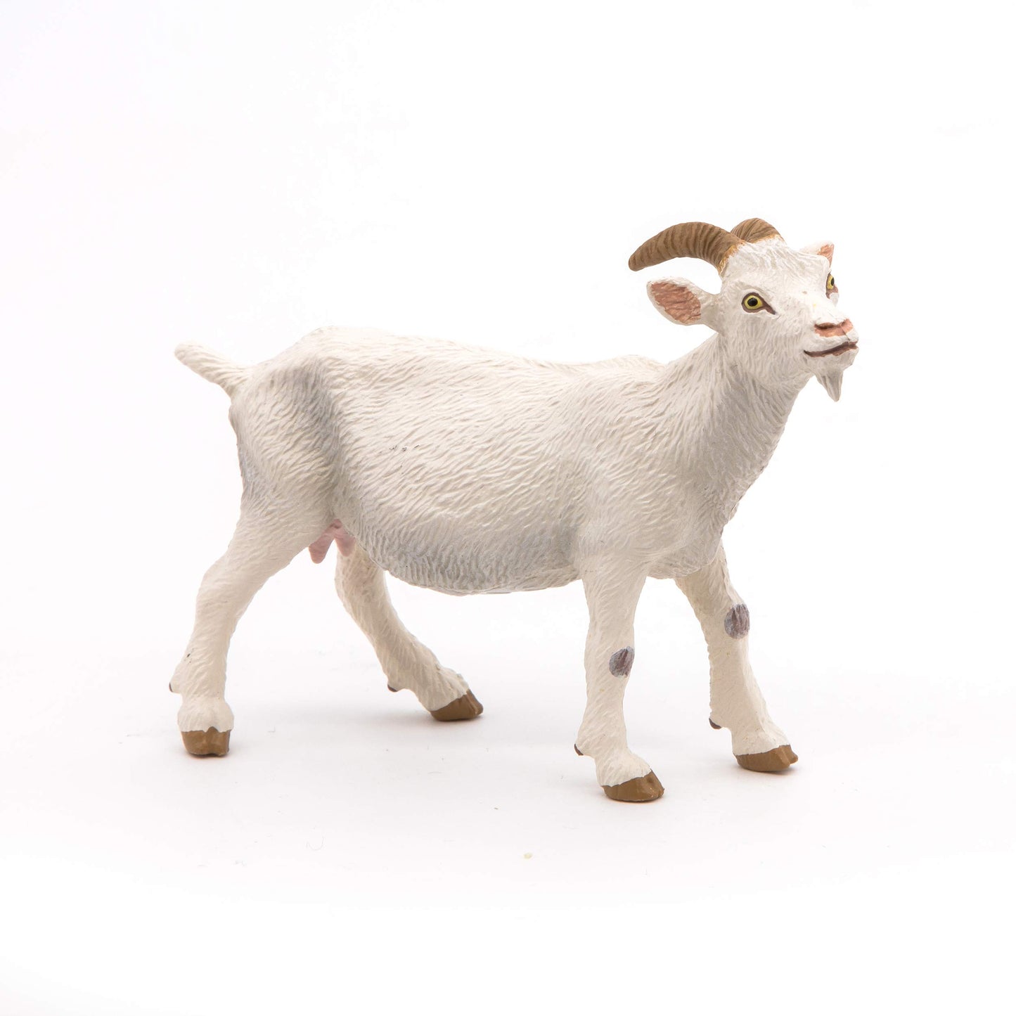Papo -Hand-Painted - Figurine -Farmyard Friends -White Nanny Goat -51144 - Collectible - For Children - Suitable For Boys And Girls - From 3 Years Old