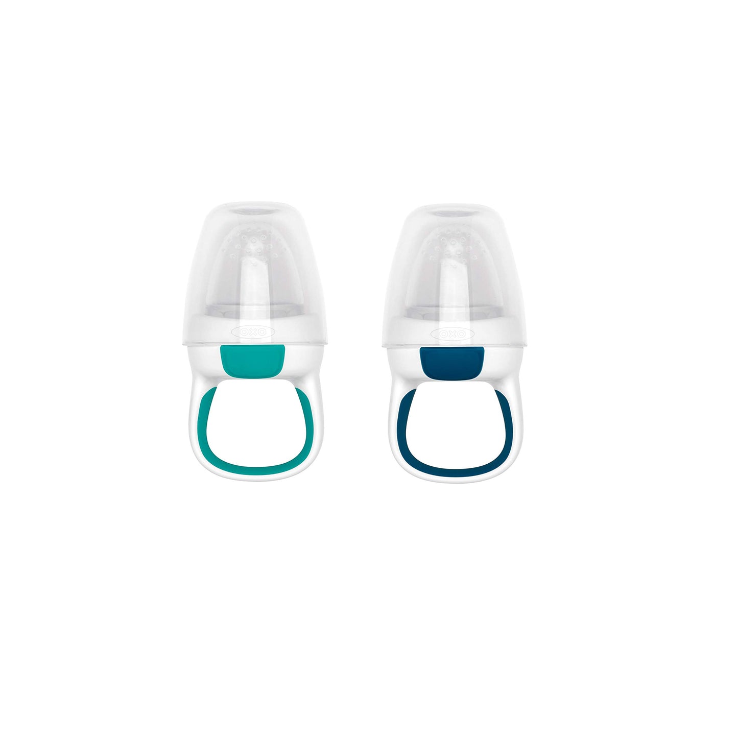 Oxo Tot Silicone Self-Feeder 2 Pack Teal/Navy