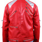 MJB2C Red 80s PU Leather Jacket - Retro Zipper Accent Stage Coat for Cosplay  Halloween & Party - mature-themed XX-Large