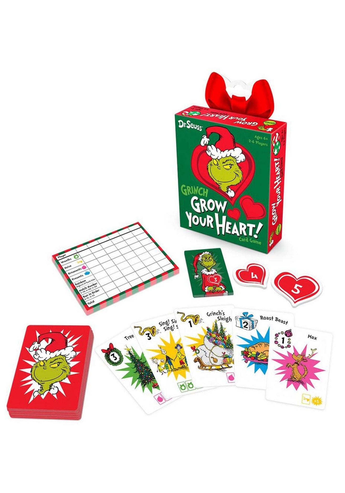 Funko Pop! Dr. Seuss Grinch Grow Your Heart Card Game - Standard Multicolor - Cardboard Model 56324