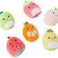 Squishville Squishmallows Mystery Mini Plush Fruit Squad, Six 2” Soft Minimallow Fruit Plush, Irresistibly Soft Colourful Fruits, Mini Peach, Pineapple, And Watermelon Squishmallows