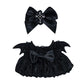 aimpiwt Clothes for 17cm Doll - Plum/Black Tiered Dress with Bow Headpiece  Royal Style Doll Party Outfit  Halloween & Cosplay Essential (Black Dress)