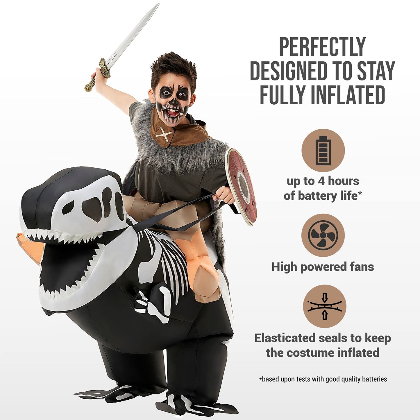 Morph Inflatable Skeleton Dinosaur Costume Kids  TRex Blow Up Skeleton Dinosaur Costume  Inflatable Dino Costume Kids