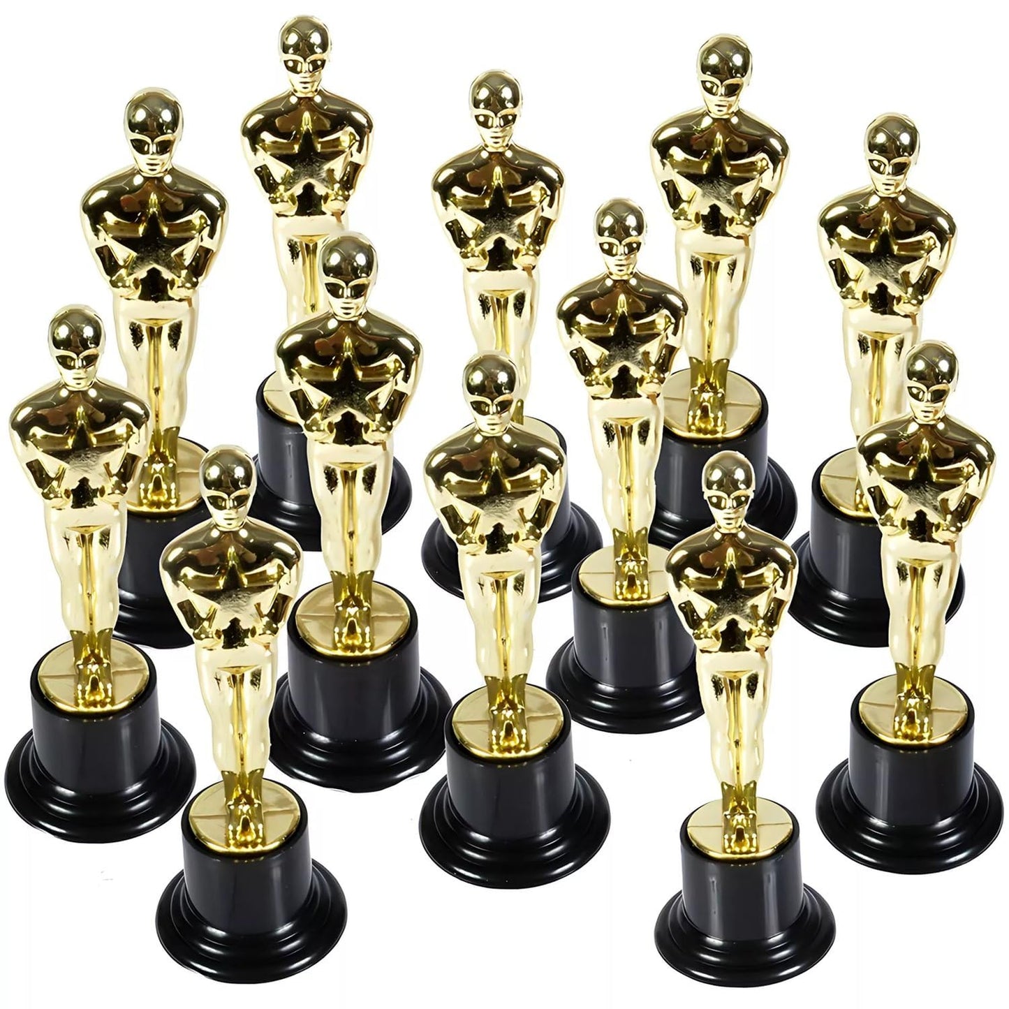 Rhode Island Novelty 6 inch Plastic Gold Movie Award Statue, One Per Order