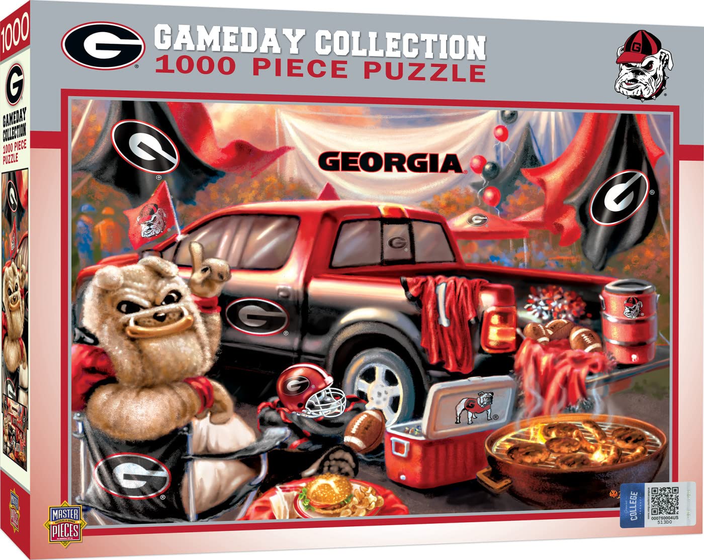 MasterPieces NCAA Gameday Puzzles Collection - Georgia NCAA Gameday Collection 1000 Piece Jigsaw Puzzle  19.25 x 26.75