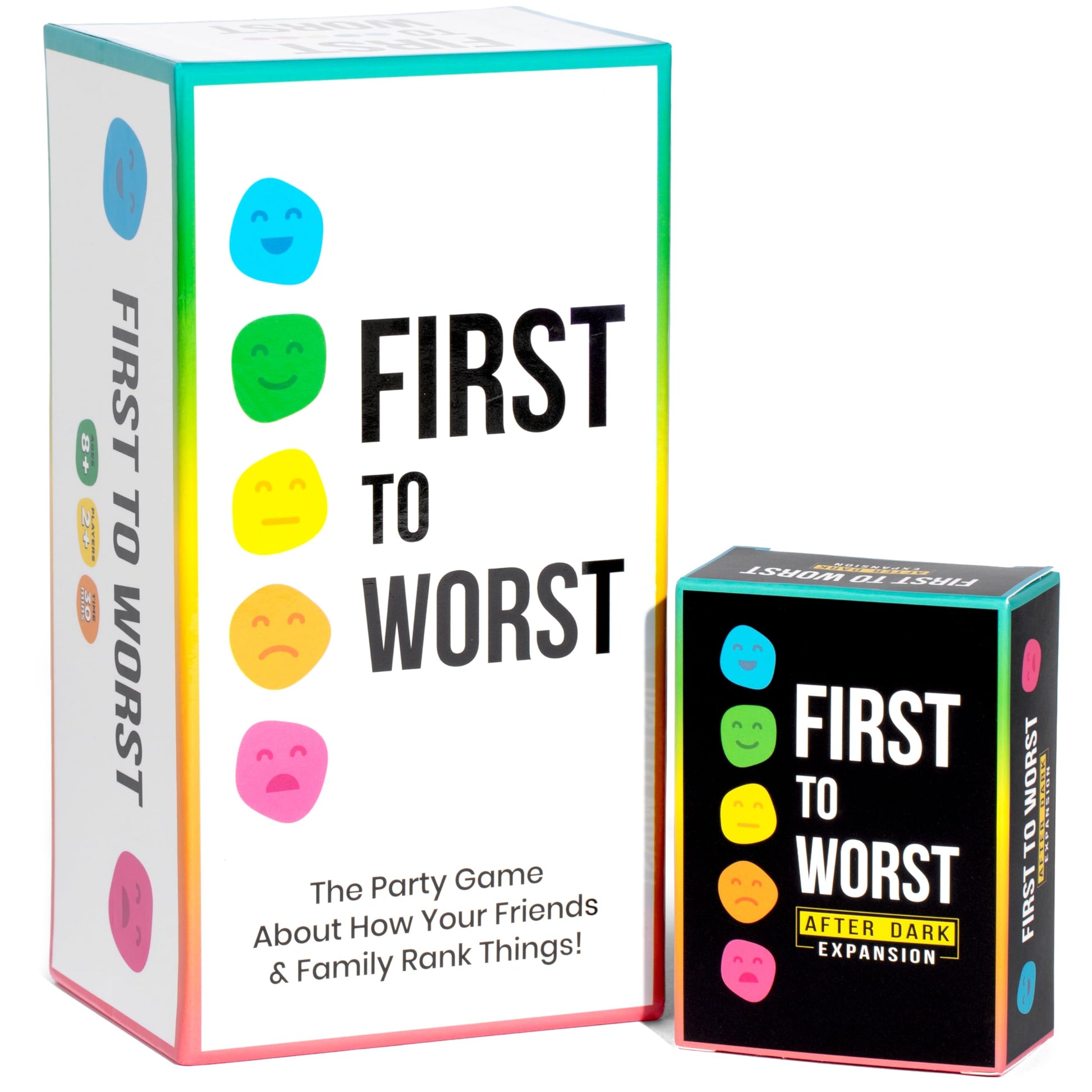 First To Worst Party Game + After Dark Expansion Set - The Card Game About How Your Friends & Family Rank Things - Adult Card Ga