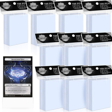 Vkshop 1000Pcs Soft Clear Card Sleeves, Polypropylene (Pp) Standard Trading Cards Fit For Penny Card Sleeves,Football,Magic, Bas