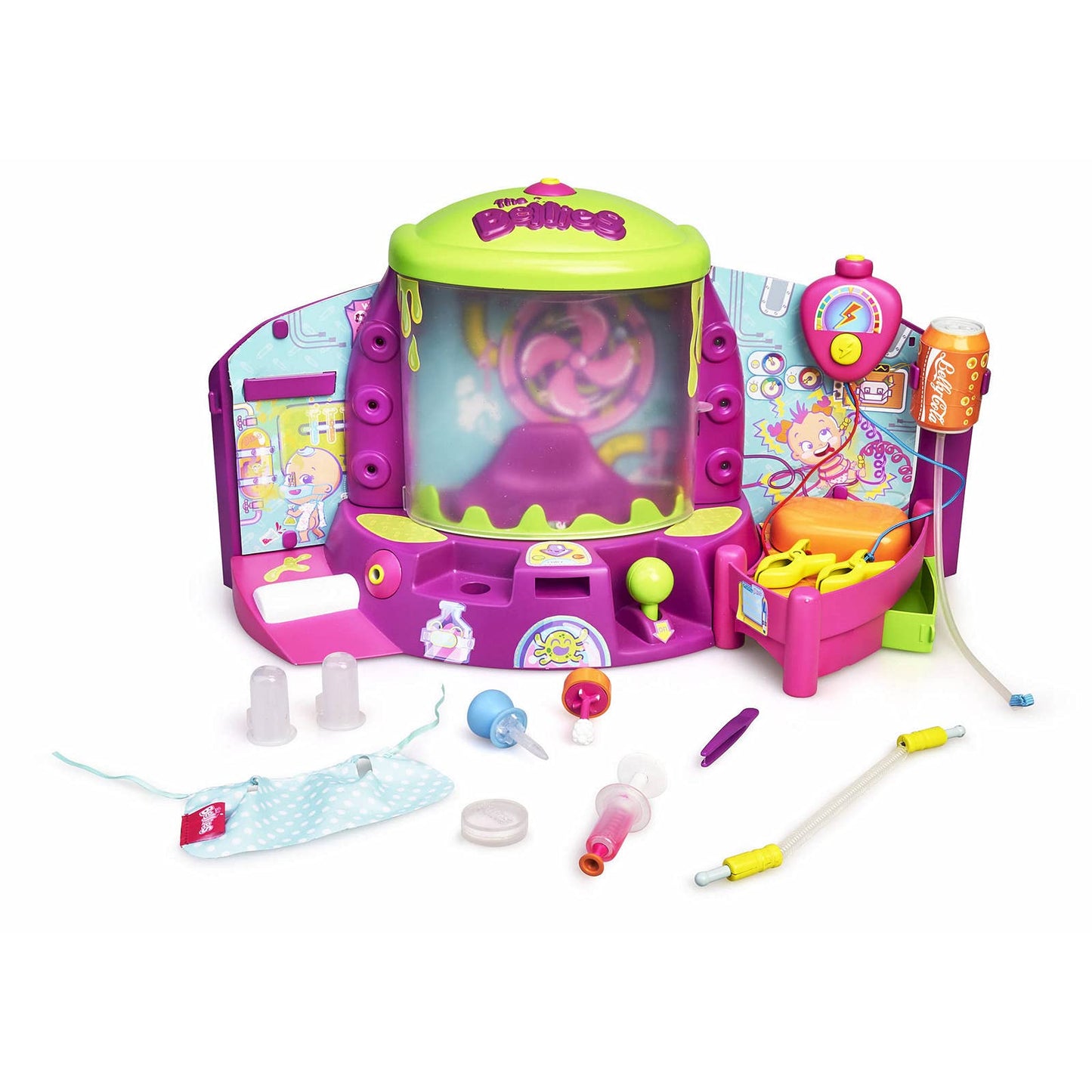 The Bellies From Bellyville Virus Tester - Purple Mini Bellies, Model 700015775, Plastic Care Toys for Virus Removal