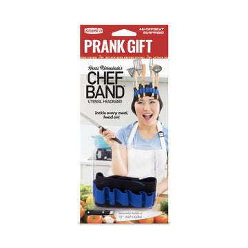 Prank-O Chef Band Prank Gift - Hilarious Gag Gift Idea For Comedy Lovers! Funny Wearable Chef Headband Gag Joke For Birthday, Stocking Stuffer, And More!
