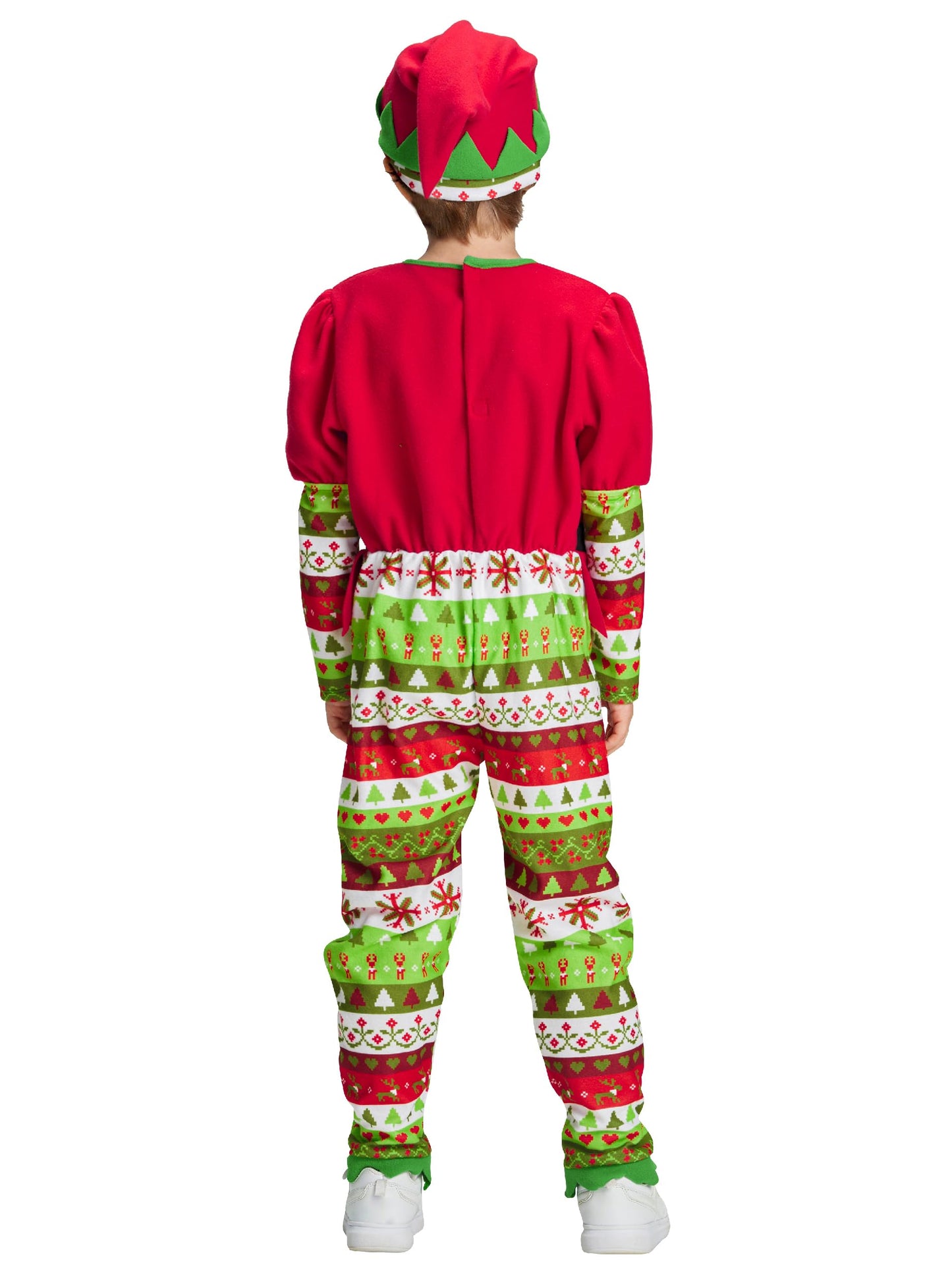 Ikali Kids Christmas Elf Costume Boys Toddlers Red Elf Dress Up Santa'S Helper Costume Xmas Festive Outfit