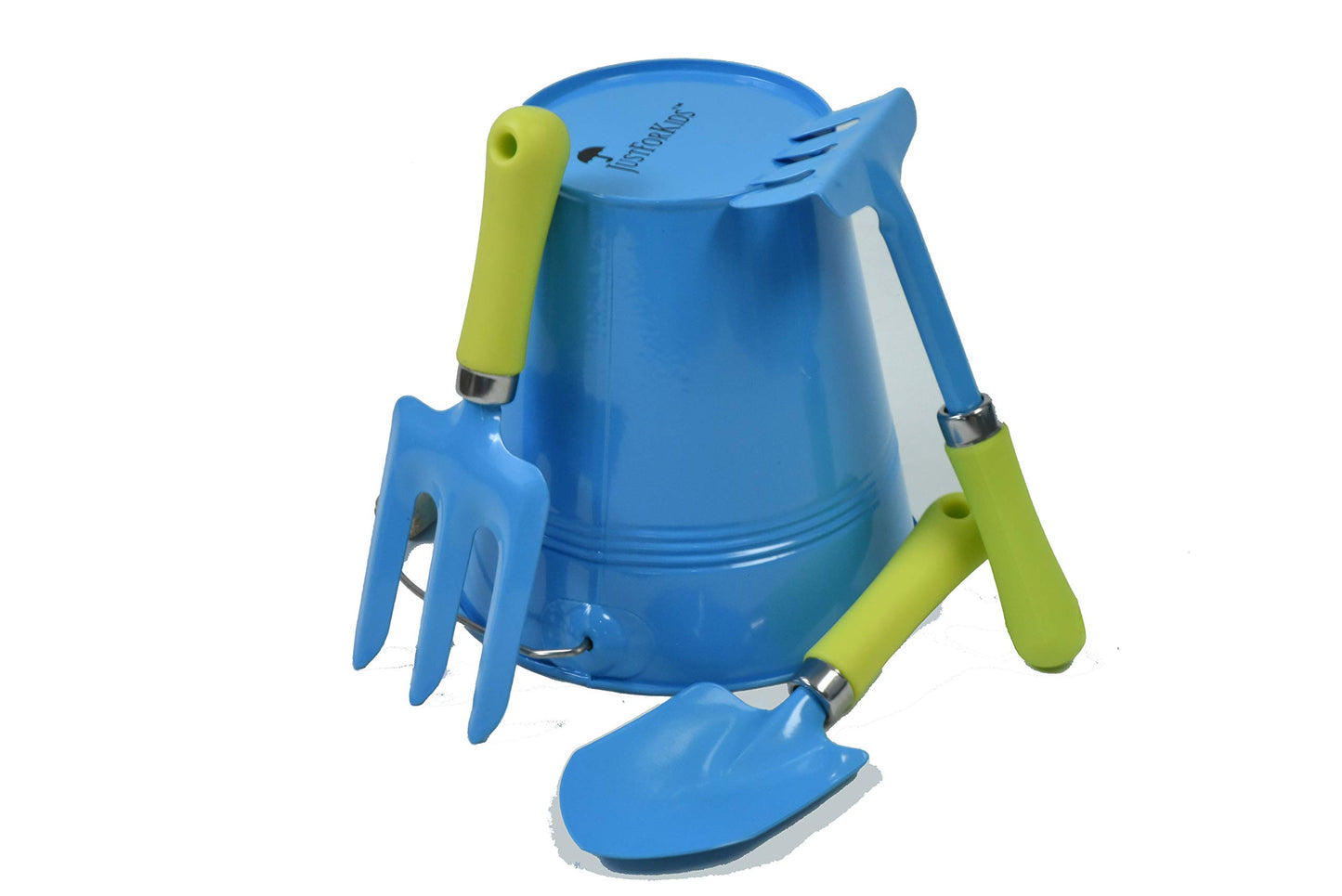 G & F Products 10051 JustForKids Kids Water Pail with Garden Tools Set  Blue 4 pieces
