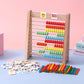 Cltoyvers Wooden Abacus for Kids - 100 Counting Sticks, Educational Math Games, Multicolor, Medium Size for Preschool & Elementary