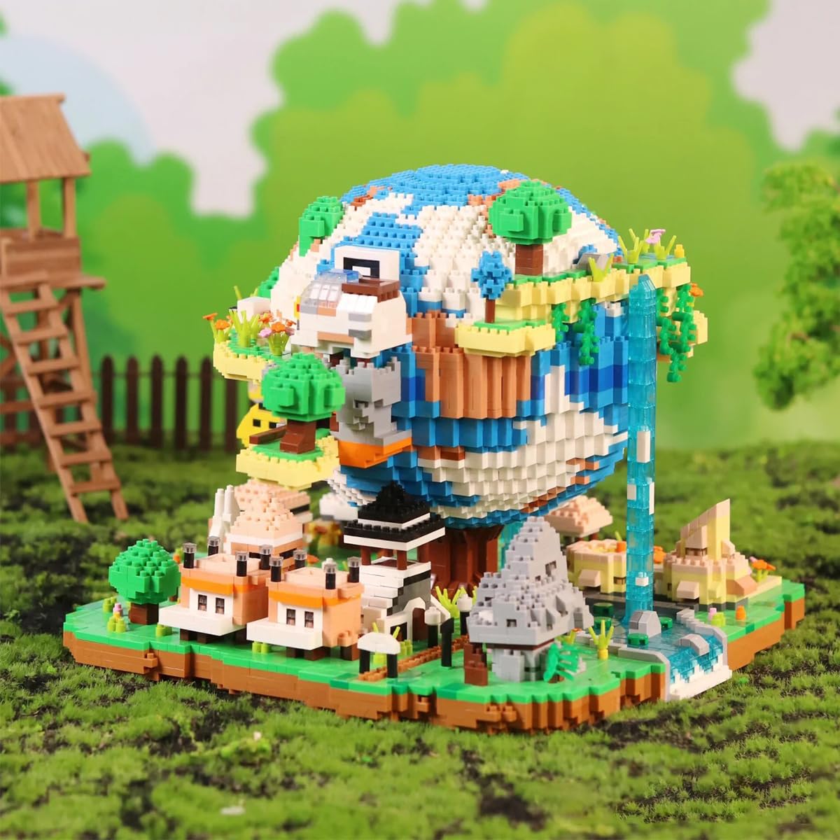 BDYDT Architecture Global Village Micro Building Blocks Set(5452PCS) - Architectural Model Toys Gifts for Kid and mature-themed