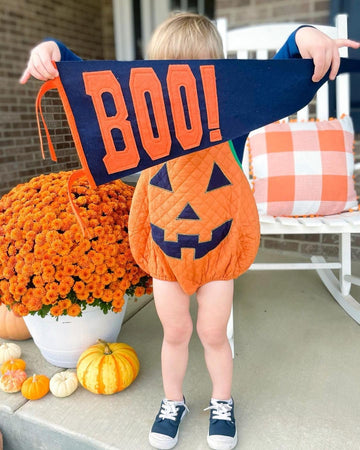 Molzulams Baby Girl Boy Halloween Outfit Sleeveless Pumpkin Romper Adjustable Shoulder Strap Jumpsuit Cute Halloween Clothes