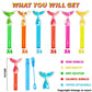 Uoyoi Mermaid Party Favors,24Pcs Glitter Mermaid Tail Bubble Wands For Kids,Cute Mermaid Bubble Wand For Mermaid Birthday Party