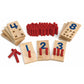 Excellerations Peg Number Board, Included: 10 Rubberwood Boards + 55 Wood Pegs + Storage Bag, Montessori Math Materials, Learning Manipulatives, Counting For Kids, Reggio Emilia Classroom Essentials