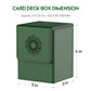 Mixpoet Deck Box Compatible With Mtg Cards, Trading Card Case With 2 Dividers Per Holder, Large Size For 100+ Cards (Elementals-Green)