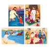 PEYO PALS Bible Puzzles for Kids Ages 4-6 | 4-in-1 Wooden Jigsaw Puzzles in Box (15 pcs Each) | Christian Gifts for Kids | Presc
