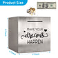 Piggy Bank Made of Stainless Steel, Piggy Banks for Adults Coin Bank,Can Only Save The Piggy Bank That Cannot be Taken Out (Make