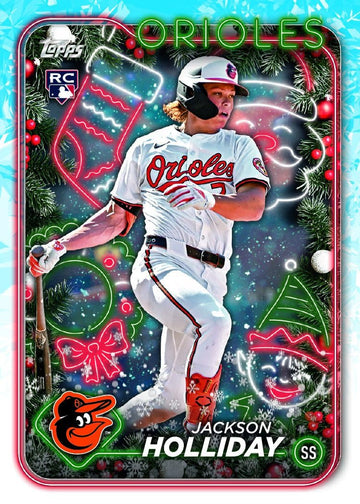 Topps 2024 Baseball Holiday Mega Box: Holiday-Themed Trading Cards, 100 Pieces