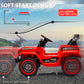 Hetoy Kids Ride On Truck Car, 12V Battery Powered Electric Vehicle Toy W/Parent Remote Control, Spring Suspension, 3 Speeds, Led