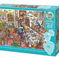Cobble Hill Family Piece's 350 Puzzle - Thanksgiving Togetherness - Sample Poster Included