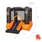 Bounceland Kidz Rock Bounce House - Inflatable Bouncer with Music & Lights, 9ft L x 7ft W x 5.5ft H, Orange & Black, Model