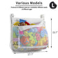 Tenrai Clever Zippered Mesh Bath Toy Organizer, Multiple Ways To Hang, Extra Large Opening Bathroom Toy Holder, Large Capacity Multi Use Bathtub Toy Storage Bag(1 Large, White)