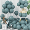 Jobkoo Slate Blue Balloons 5 Inch, 60Pcs Small Dusty Blue Balloon Dark Teal Blue Latex Balloons 5'' Mini Matte Blue Retro Sea Bl