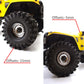 Txxrcss Adjustable 2 Offsets RC 2.2 Beadlock Wheels Rims Hub 1/10 Crawle Wheel Car Aluminum for Upgrades Remote Control SCX10 Ca