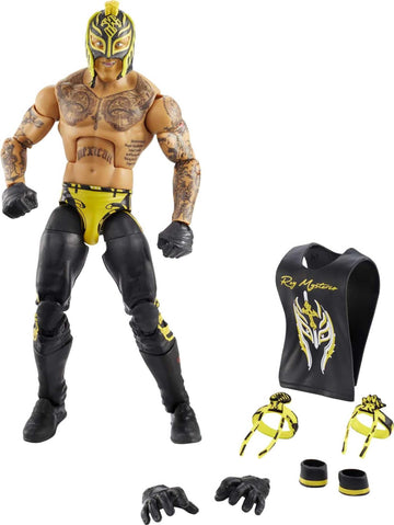Wwe Mattel ?Top Picks Elite Rey Mysterio 6-Inch Action Figure With Deluxe Articulation For Pose And Play, Life-Like Detail, Authentic Ring Gear & Accessory,Multi,Gvc01