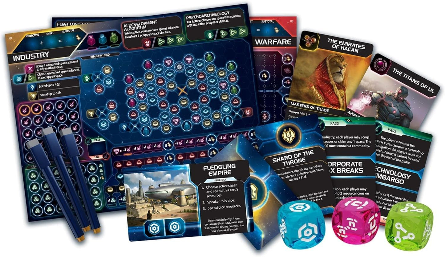 Twilight Inscription Board Game | Sci-Fi Strategy | Twilight Imperium Adventure For Adults And Teens | Ages 14+ | 1-8 Players | Average Playtime 90-120 Minutes | Made By Fantasy Flight Games