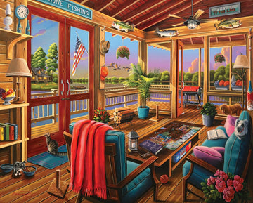 White Mountain Puzzles - Welcome To The Lake - 1000 Piece Jigsaw Puzzle