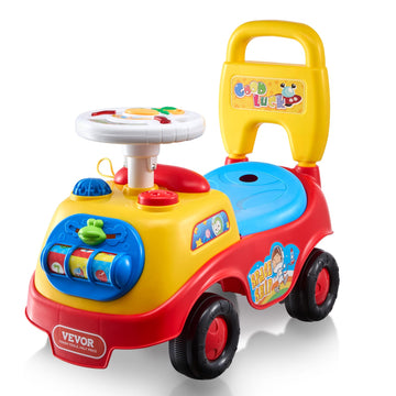 Vevor Ride On Push Car For Toddlers, Ages 19+ Months, Ride Racer, Sit To Stand Toddler Ride On Toy, Kids Ride On Car With Music 