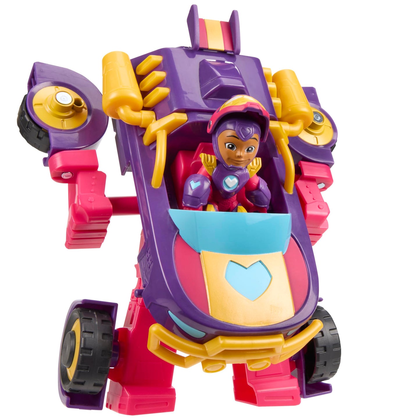 IRON MAN AND HIS AWESOME FRIENDS Marvel Ironheart 2-in-1 Mech Suit & Vehicle  Action Figure & Toy Vehicle Set  Super Hero Toys  Ages 3+