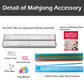 Gustaria American Mahjong Tile Set, 166 Premium White Tiles, 4 All-In-One Color Rack/Pushers, Complete Mahjongg Game Set Red Carrying Bag