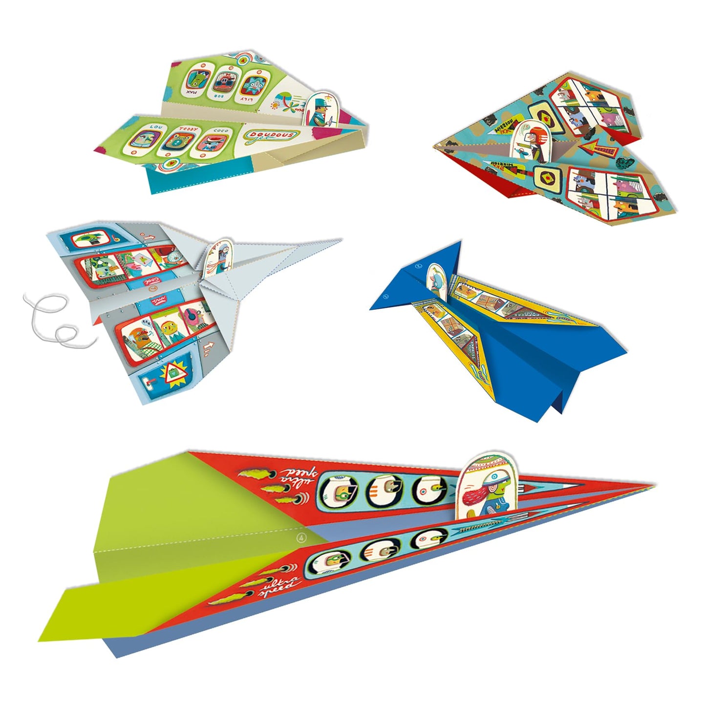 DJECO Planes Origami Paper Craft Kit - Level 3