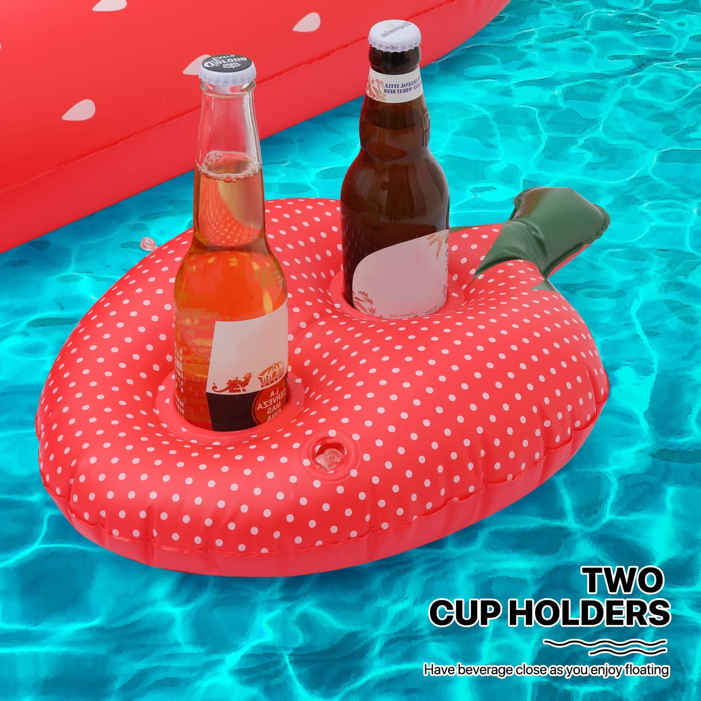 MoNiBloom Pool Float for mature-themed Inflatable Giant Floaties Strawberry Lake Rafts Fruit Swimming Floaty Summer Beach Ride-ons