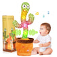 Milegi Volume Adjustable Dancing Talking Cactus, Children'S Song Cactus Baby Toy Dancing Cactus Mimicking Toys, Talking Cactus T