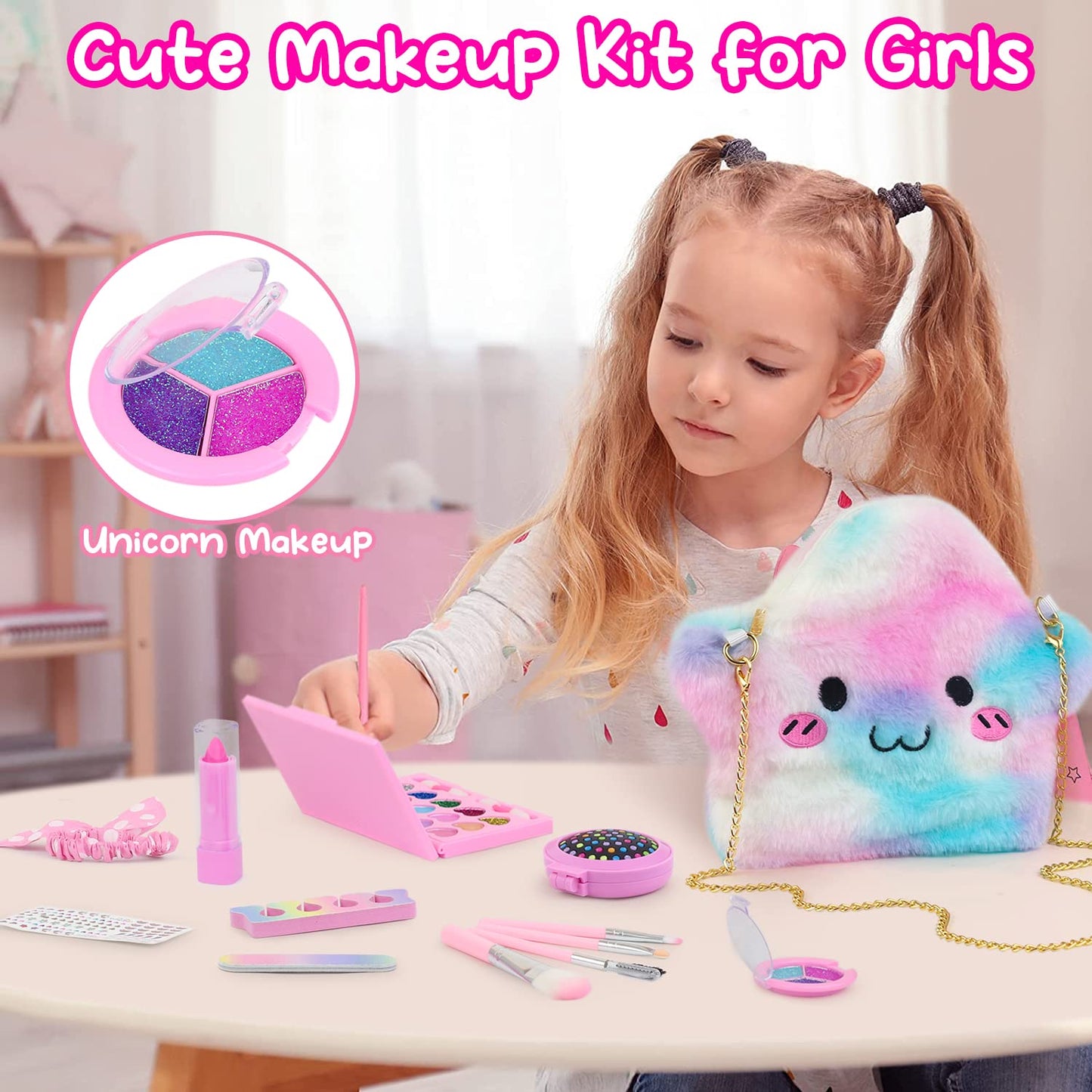 UNICORN ELEMENT 18 Inch Doll Accessories Set - 15 Pcs Dress & Makeup, Polyester, Model HZP-15, Perfect for Generation Dolls