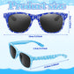 Flutesan 12 Pcs Frozen Themed Birthday Party Decor Winter Snowflake Themed Sunglasses Winter Birthday Party Supplies