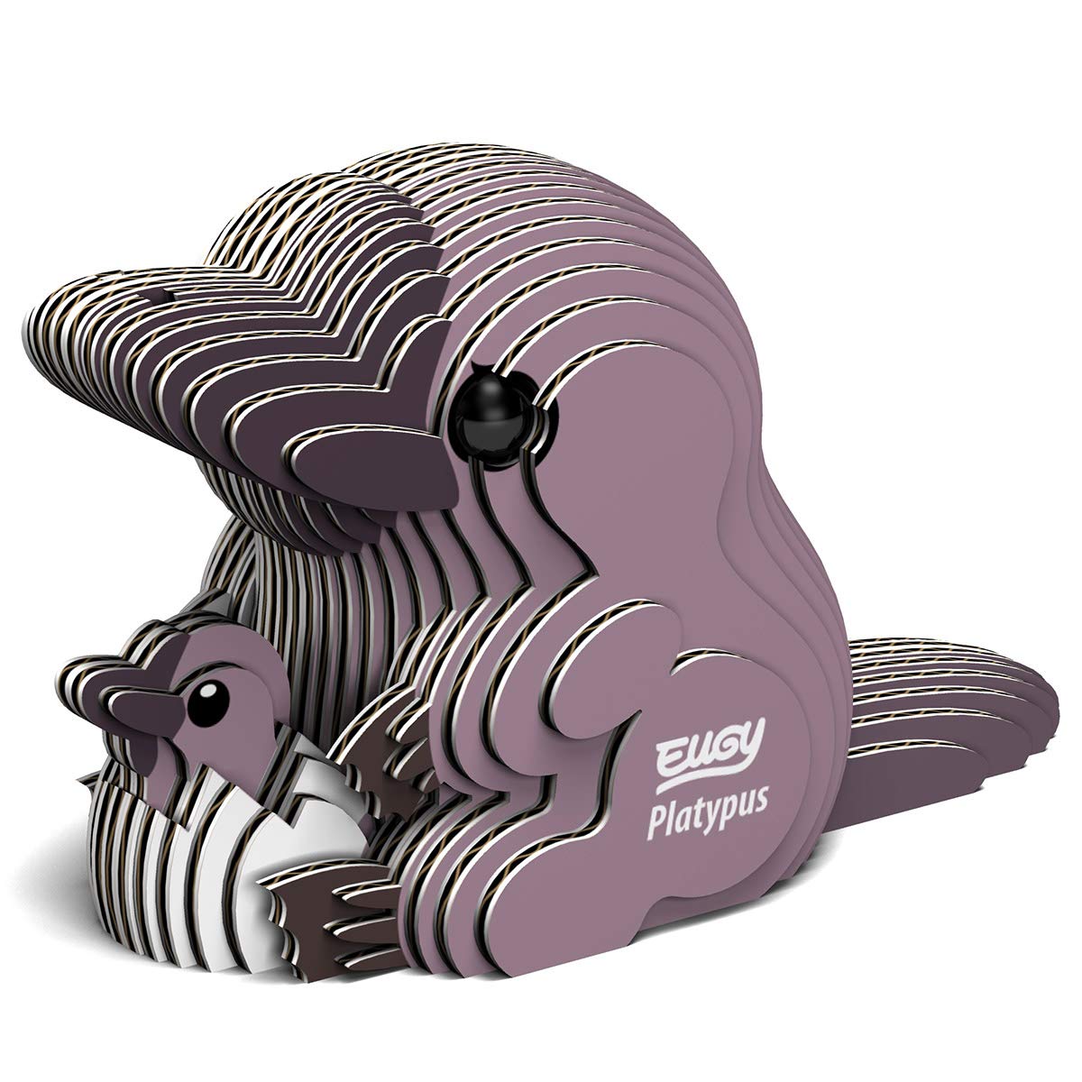 Eugy Platypus 3D Puzzle, 21 Piece Eco-Friendly Educational Toy Puzzles For Boys, Girls & Kids Ages 6+