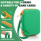 Sanwuta 2 Pcs Playing Card Case Eva Hard Travel Carrying Case For Classic Card Playing Card Box (Not Including Cards)(Large,Gree