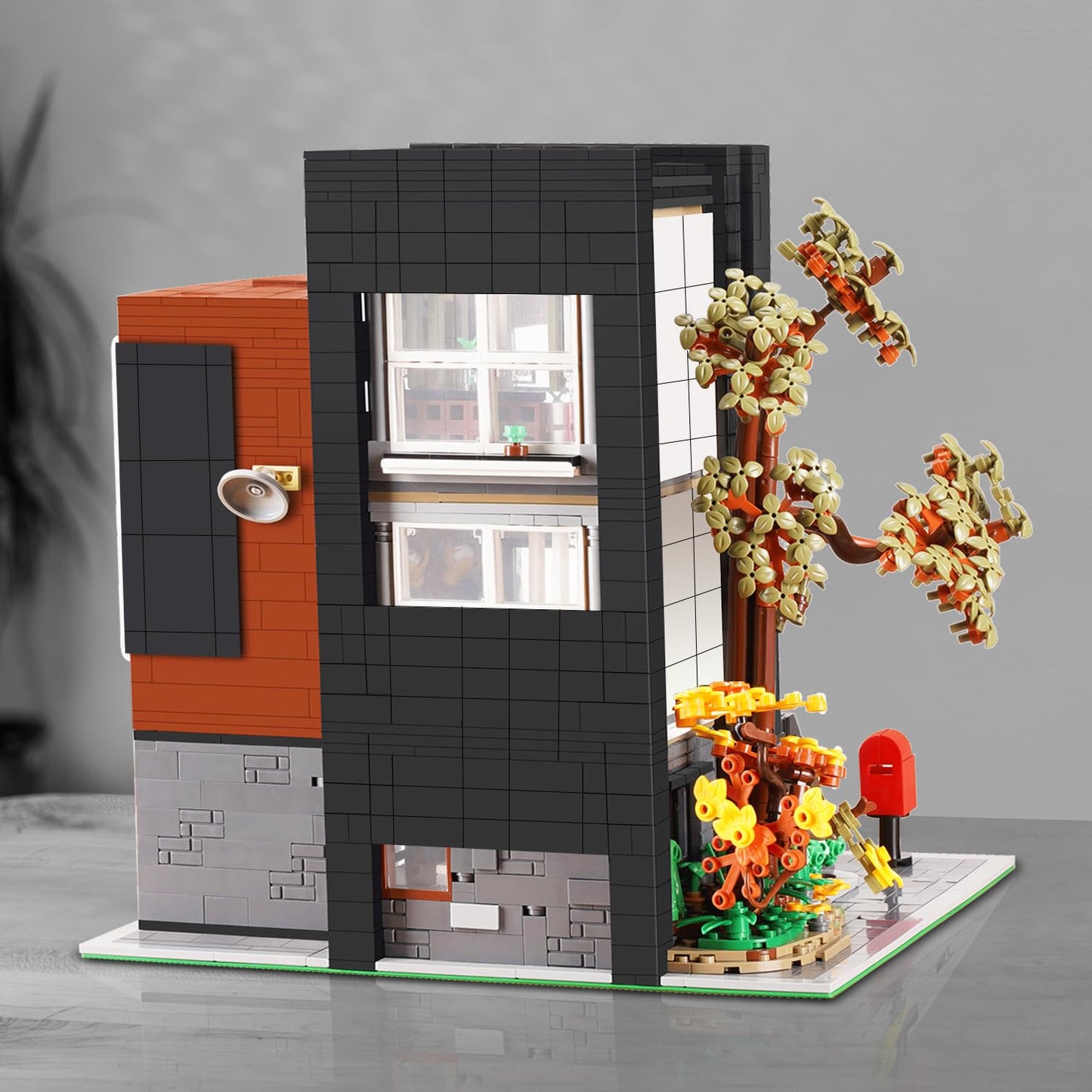 Misini 10205 Hea-On-Jea Modern Villa House Building Kit, 3300Pcs Moc Modular House Building Blocks Set For Adults, Street View City Buildings Model Construction Toy For Teens