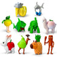 Lomencry Italian Brainrot Toy Action Figure tralalero tralala brainrot Toys Tralalero Tralala Figures Toys with Tralalero Tralala Tung Tung Sahur BRR BRR Patapim Creative 3D Collectible Toy (10PCS-A)