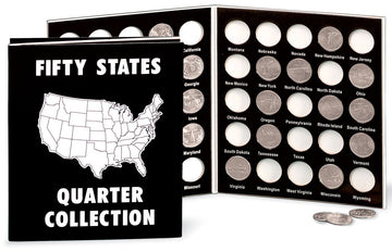 Fox Valley Traders Commemorative State Quarters Album, One Size, Black, Cardboard, Model SG_B009ONWGEM_US