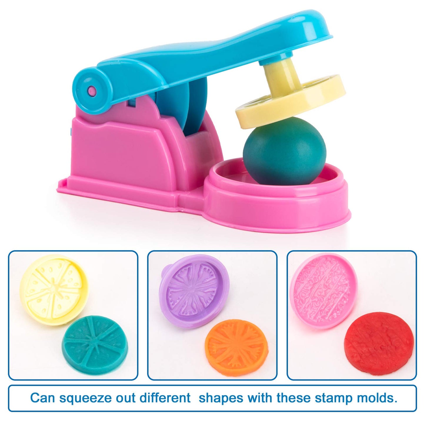 Dough Tools For Kids, 46Pcs Dough Toys Include Play Food Molds - Cupcakes, Ice Cream, Noodle, Play Bulk Pack With Roller, Cutter