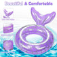 Heysplash Mermaid Pool Float, 2 Pack Mermaid Tail Shaped Pool Swimming Float Tube Ring Floatie, Summer Water Fun Beach Party Swi