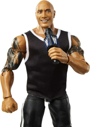 Wwe The Rock Elite Collection Action Figure, 6-In Posable Collectible Gift For Wwe Fans Ages 8 Years Old & Up