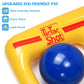 TicTac Shot Pool Toys Games Set- Tic-Tac-Toe Inflatable Pool Toy with 10 Balls - for mature-themeds Teens Kids 2-10 Players